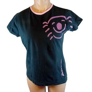 Vintage Y2K Down Under Graphic Tee Women Australia Koala Ringer Travel Mcbling M